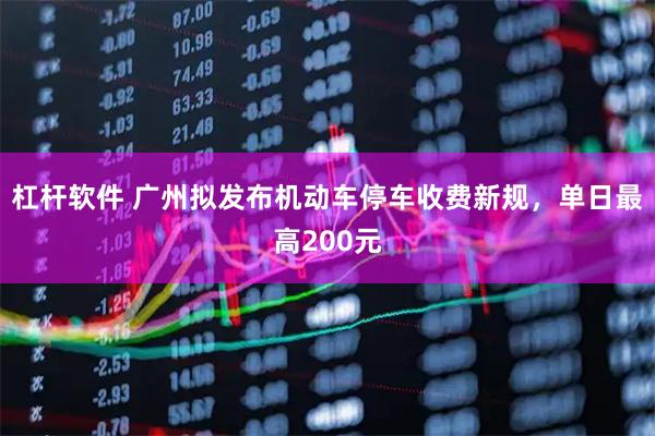 杠杆软件 广州拟发布机动车停车收费新规，单日最高200元